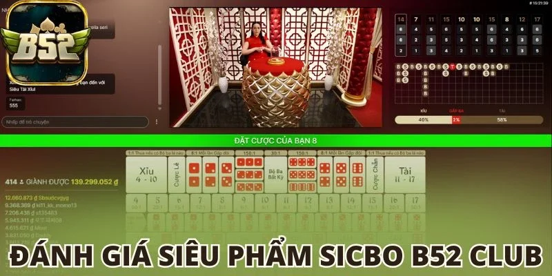 Đánh giá siêu phẩm Sicbo B52 club