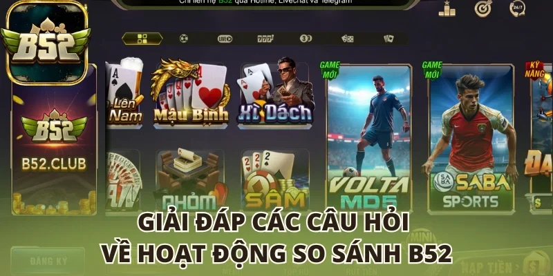 Giải đáp các câu hỏi về hoạt động so sánh B52