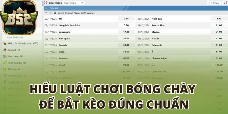 Hiểu luật chơi bóng chày để bắt kèo đúng chuẩn