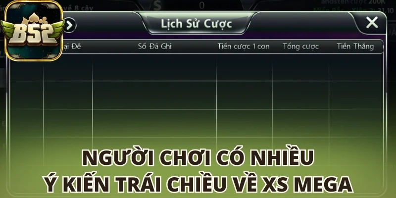 Người chơi có nhiều ý kiến trái chiều về XS Mega