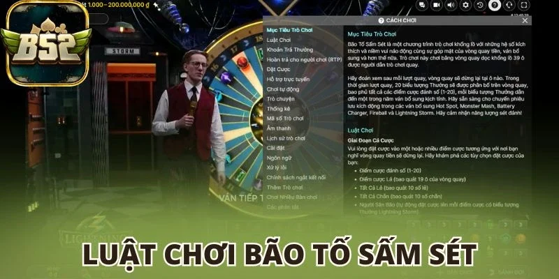 Quy luật chơi Bão tố sấm sét B52 club