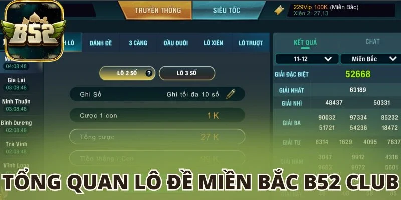 Tổng quan về lô đề miền Bắc B52 club